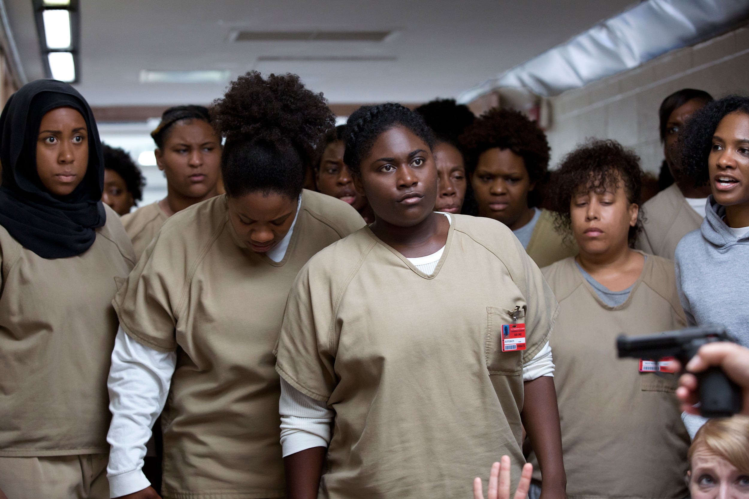 Las actrices de raza negra en una de las escenas de la serie de 'Orange is the new black'.