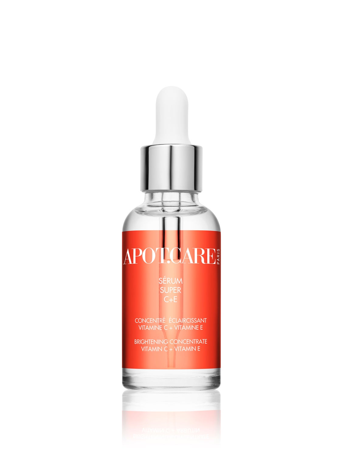 Sérum luminoso con alta concentración de compuesto estable de Vitamina C y arbutina para combatir las manchas oscuras. Ilumina la piel y aporta firmeza y frescor, consiguiendo así un aspecto más joven. (79€)