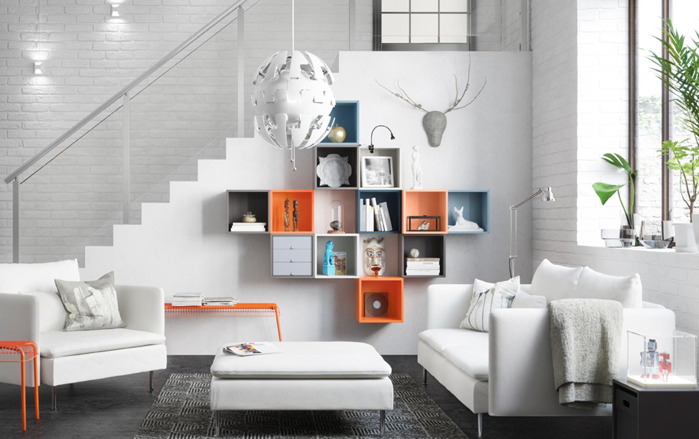 El minimalismo nórdico se salpica de colores vivos en piezas que se convierten las protagonistas del ambiente.