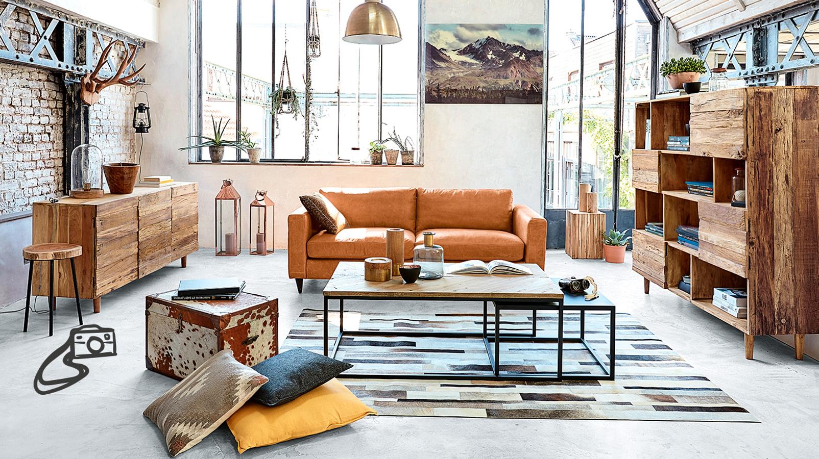 El rústico industrial pisará fuerte entre las tendencias deco de esta temporada.