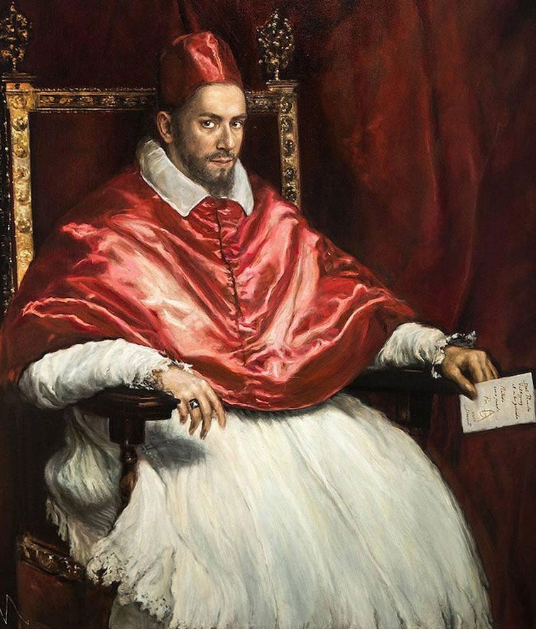 Inocencio X, de Velázquez. El dinero recaudado irá destinado a MENSAJEROS DE LA PAZ-PADRE ÁNGEL (Ayuda a personas en riesgo de exclusión social)