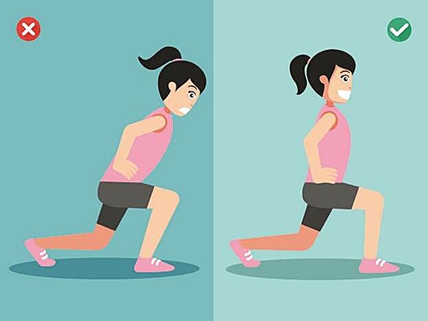 Ejecutar correctamente la zancada es básico para que sea efectiva.