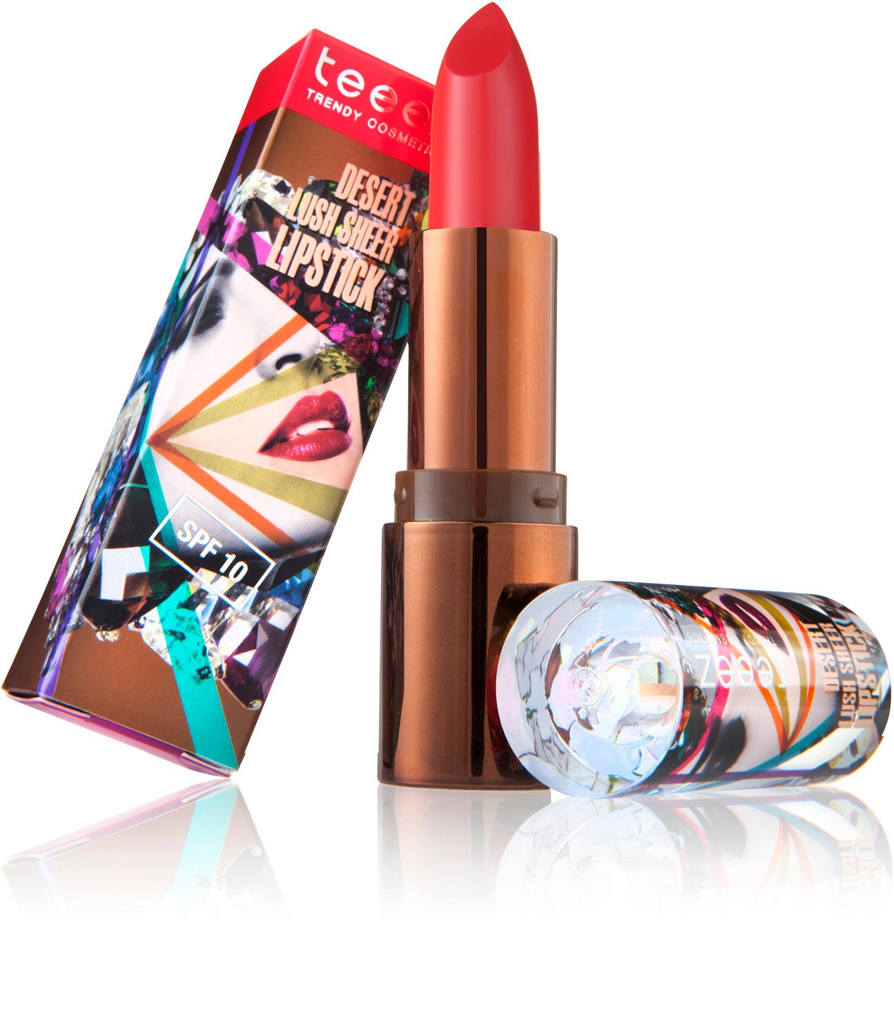 Deesert Lush Sheer Lipstick tono ruby red de Teeez Cosmetics (18,50€)