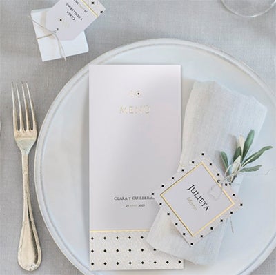 Complementos de la serie Yannis con acabados en oro, ¿pueden ser más bonitos?