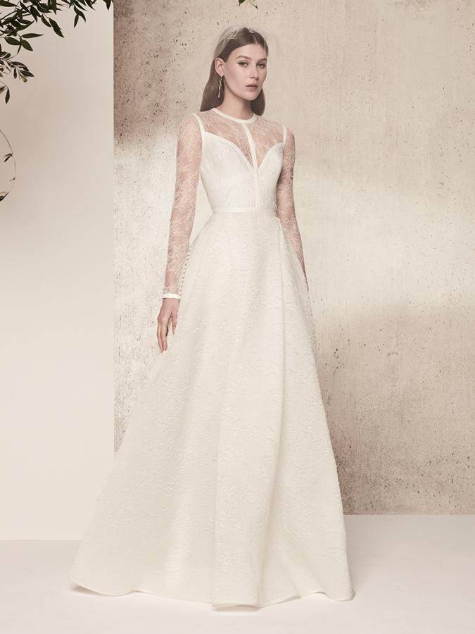 Romántica, sencilla, clásica pero con un toque de tendencia... La propuesta de Elie Saab es de lo más inspiradora (Foto: Zankyou).