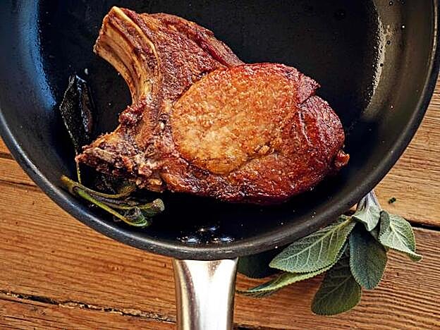 Esta chuleta es un plato sencillo para los principiantes.