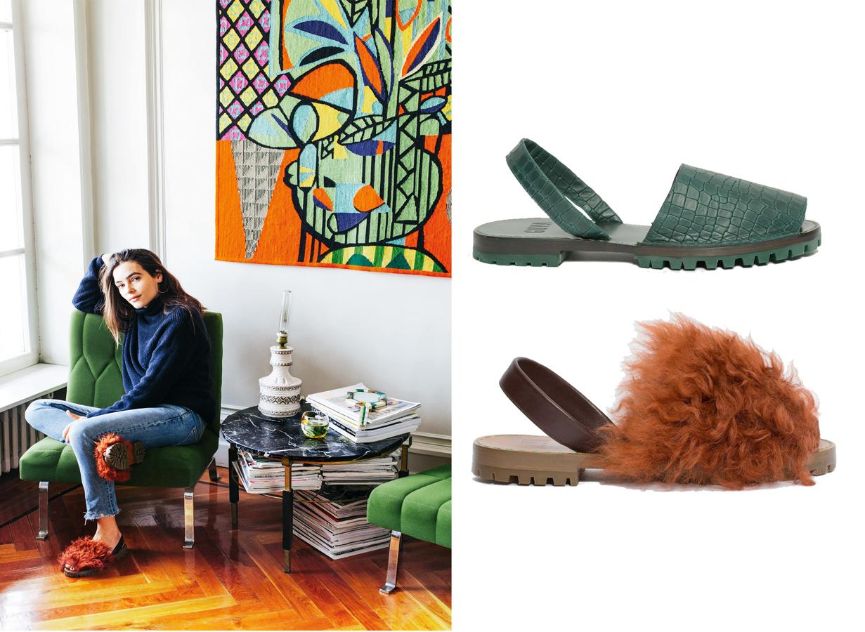 Tiene 33 años, es de Manchester y trabajó en Alexander McQueen y en Net-a-Porter, pero tras pasar unas vacaciones en Formentera y enamorarse de un español, Kimberley Byrom se asentó en Madrid y fundó en 2015 Goya, una firma de sandalias inspiradas en las menorquinas pero con materiales de lujo. "Las interpreto pensando en la ciudad, en las tendencias y para todo el año", dice. Se venden en su web: www.thegoyabrand.com