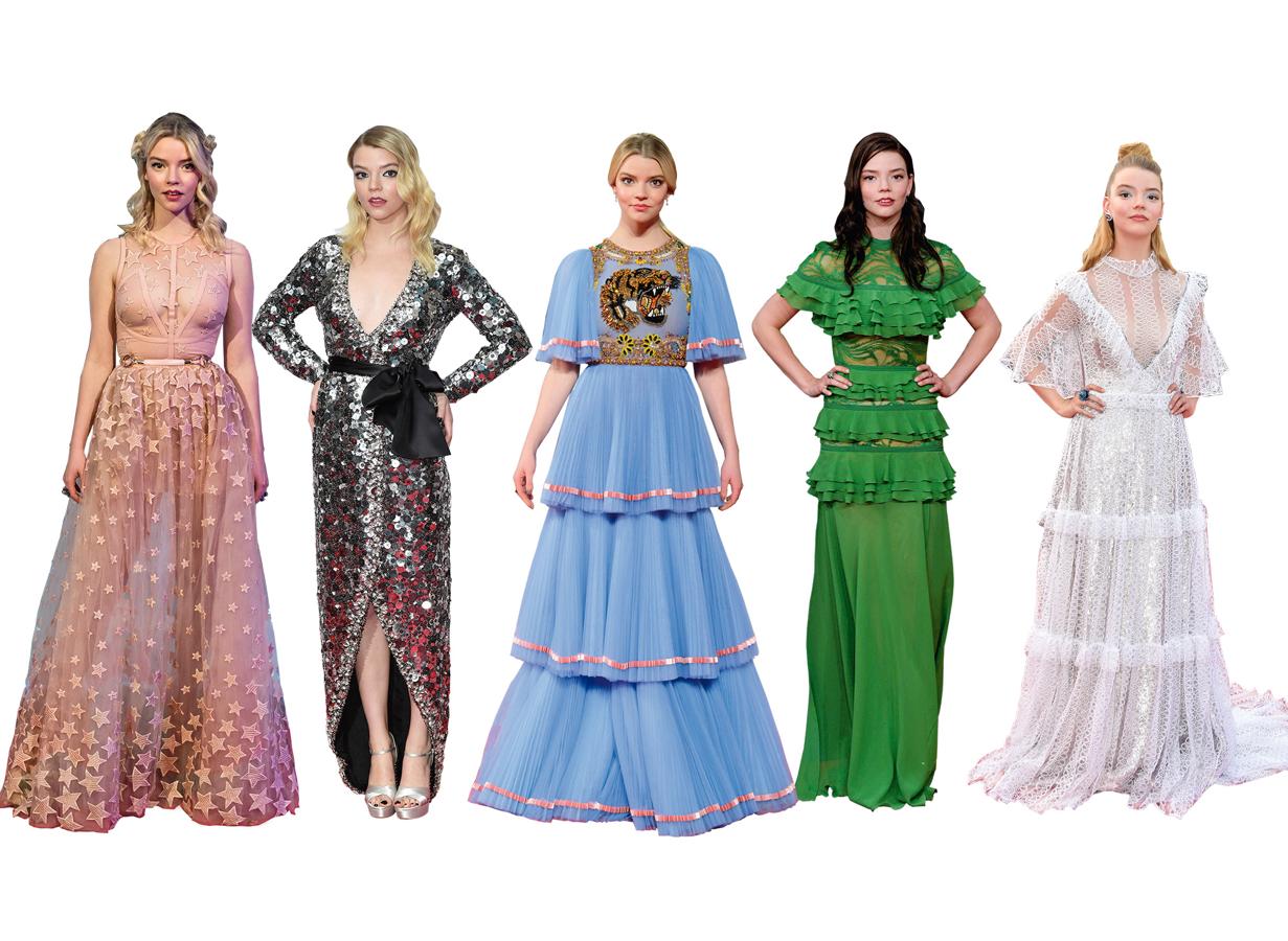 Triunfó en el Festival de San Sebastián vestida de verde en la premiere de 'El secreto de Marrowbone' y se ha convertido en una de las actrices revelación del momento. Los vestidos joya, con lentejuelas o volantes son sus favoritos. El diseñador que más repite: Elie Saab.