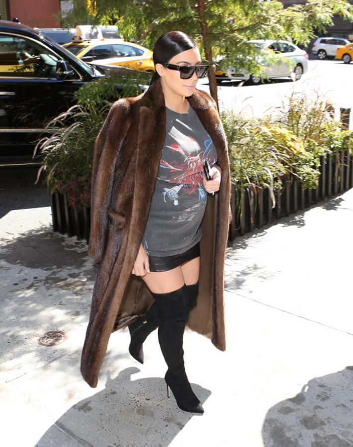 Y no se bajó de los tacones en todo el embarazo.