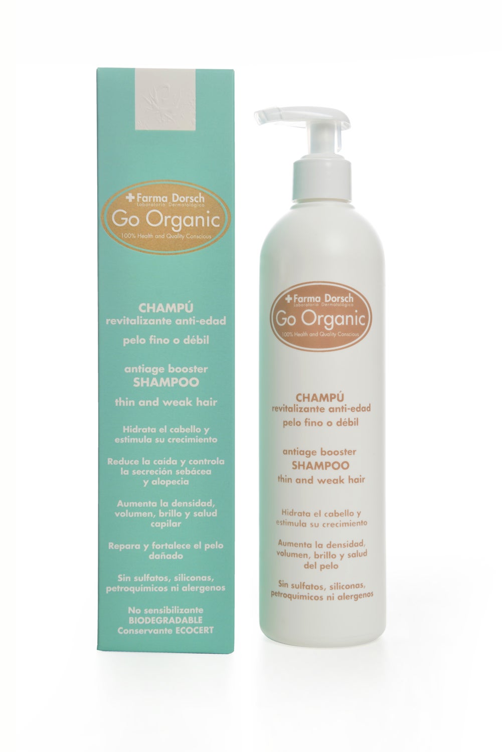 Champú Revitalizante Anti-edad para pelo fino, pobre o sensible, Estimula el crecimiento y reduce la caída del cabello. Incrementa la circulación sanguínea, regula y controla la secreción sebácea y la alopecia, nutre de forma natural los cabellos finos y/o dañados . (41 €)