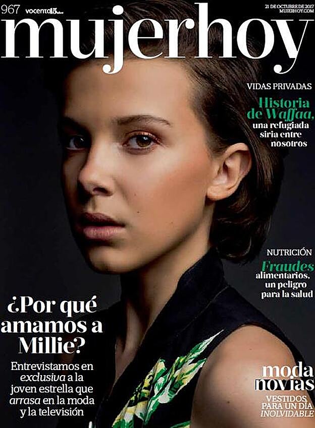 La actriz Millie Bobby Brown posa para nuestra portada en una foto de Ryan Pfluger.
