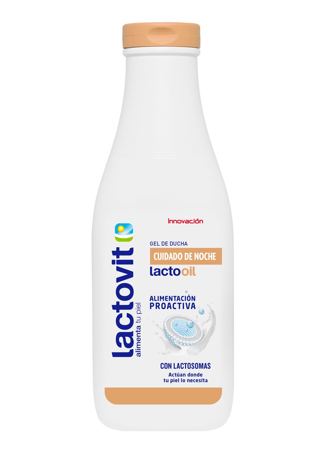 Gel de ducha cuidado de noche con aceites nutritivos y calcio esencial, ingredientes que nutren y revitalizan tu piel. (2,75€)