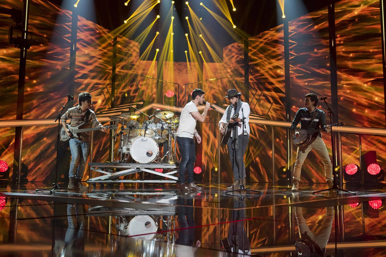 Cepeda cantó con la banda Morat.