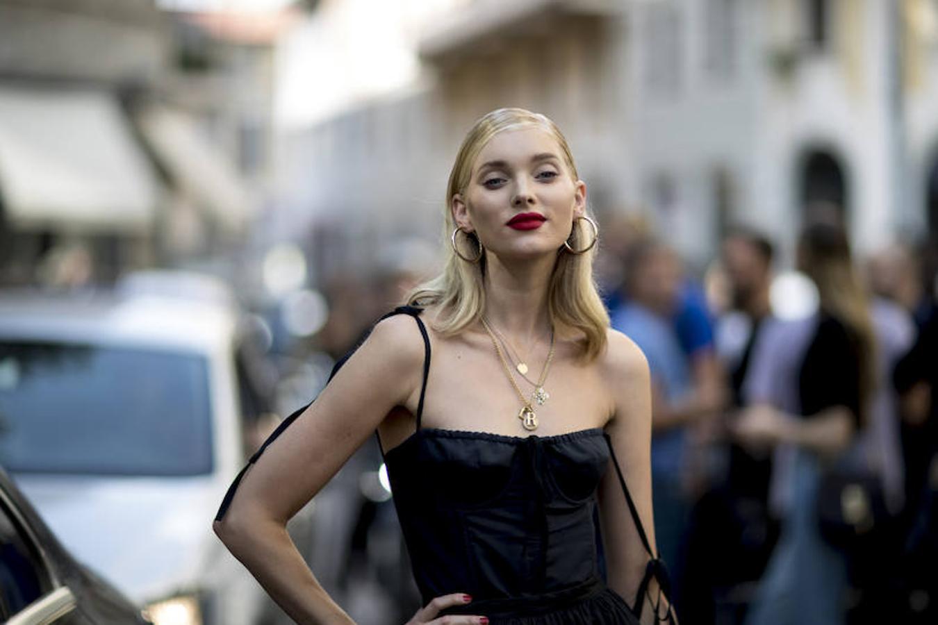 Aros dorados y grandes