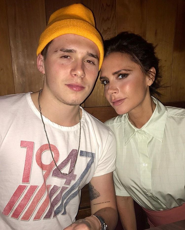 La más famosa de las 'Spice Girls' también comparte fotos de sus hijos. En este caso Brooklyn, que es su hijo mayor.