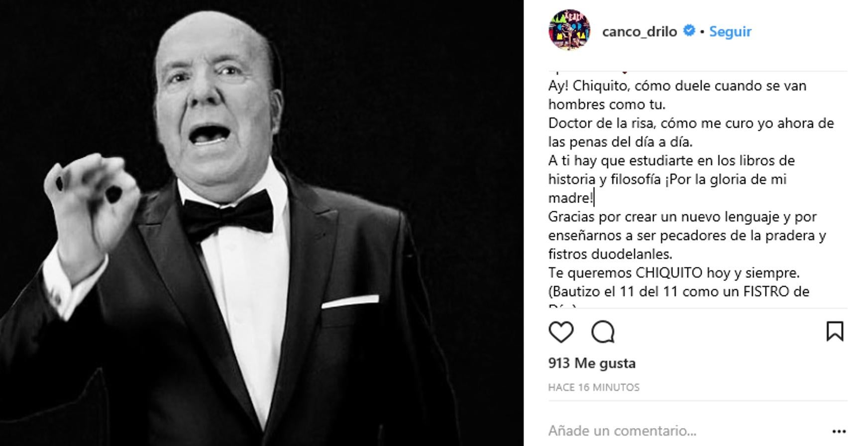 El actor ha querido destacar el lenguaje tan particular que el humorista añadió al castellano.