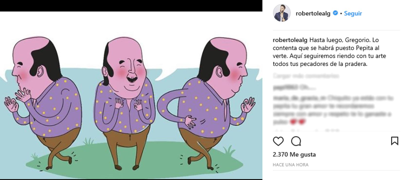 El presentador ha compartido una viñeta en la que se representan gestos muy conocidos de Chiquito.