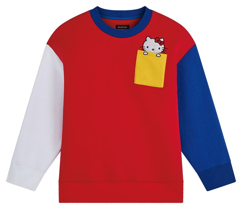 Una exclusiva pieza de la colección que hace honor a la gatita más amada del planeta. Sudadera de Hello Kitty.