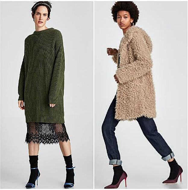 Así propone Zara que llevemos los tacones con calcetines