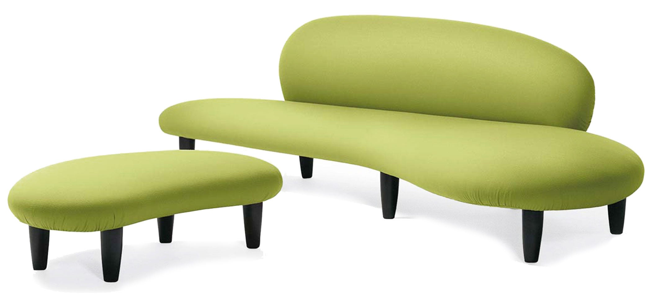 En Freeform, la intención de Isamu Noguchi fue recrear las elegantes siluetas de los cantos rodados.