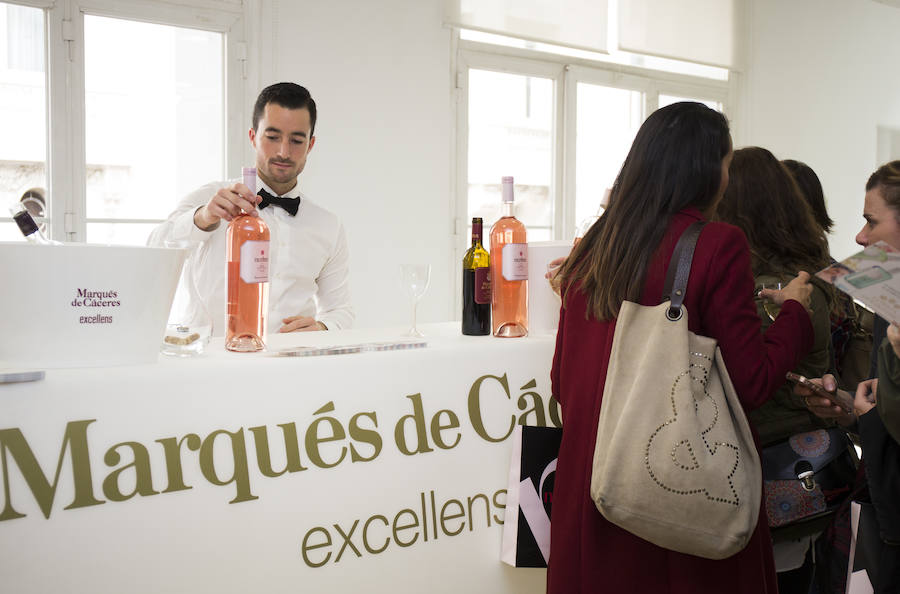 Los vinos de Marqués de Cáceres también estuvieron en el Beauty Day de Mujerhoy. Las visitantes pudieron brindar con sus vinos blancos, tinto y rosado.