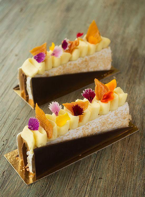 No prescindimos del todo del chocolate, aunque esta vez casi que sí. La mezcla tiene caramelo, crema y merengue.