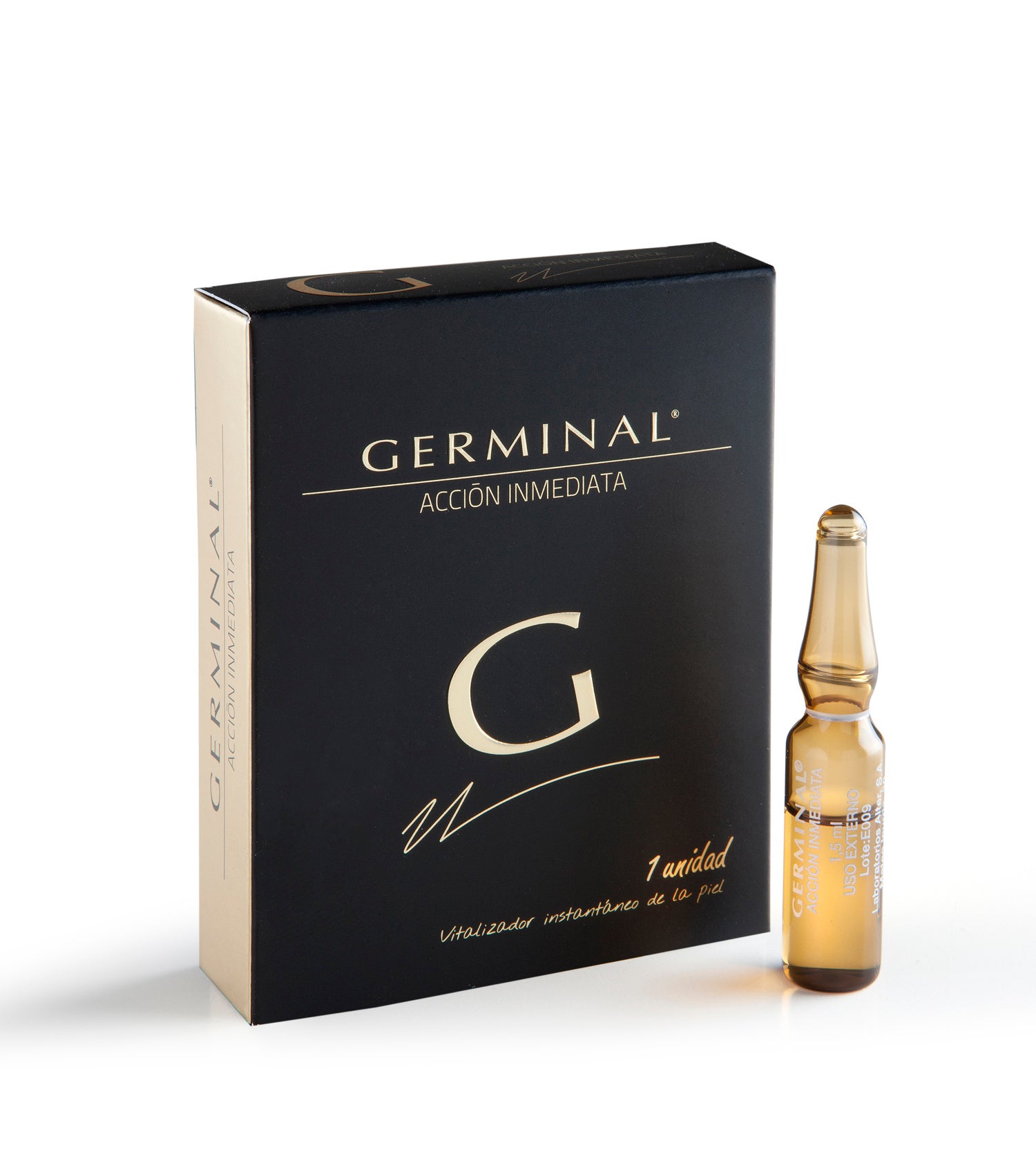 Germinal lanzó en 1980 sus ampollas de acción inmediata para conseguir un rostro descansado y luminoso en minutos. Desde entonces la familia se ha ampliado.