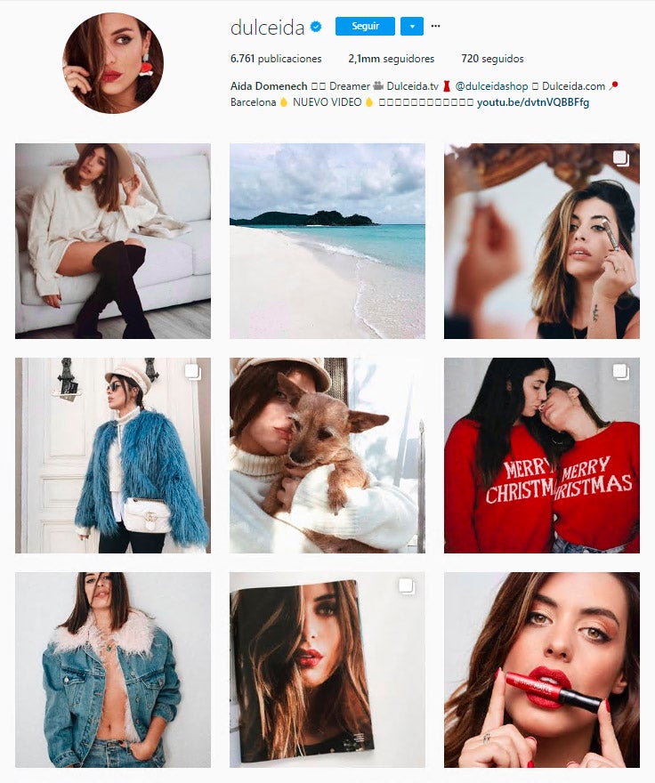 La youtuber española más conocida alcanzaba este año los 2 millones de 'dulceidos', y no es para menos, gracias al imperio que ha construidocuenta con festival de música propio y una marca de ropa bajo su nombre.