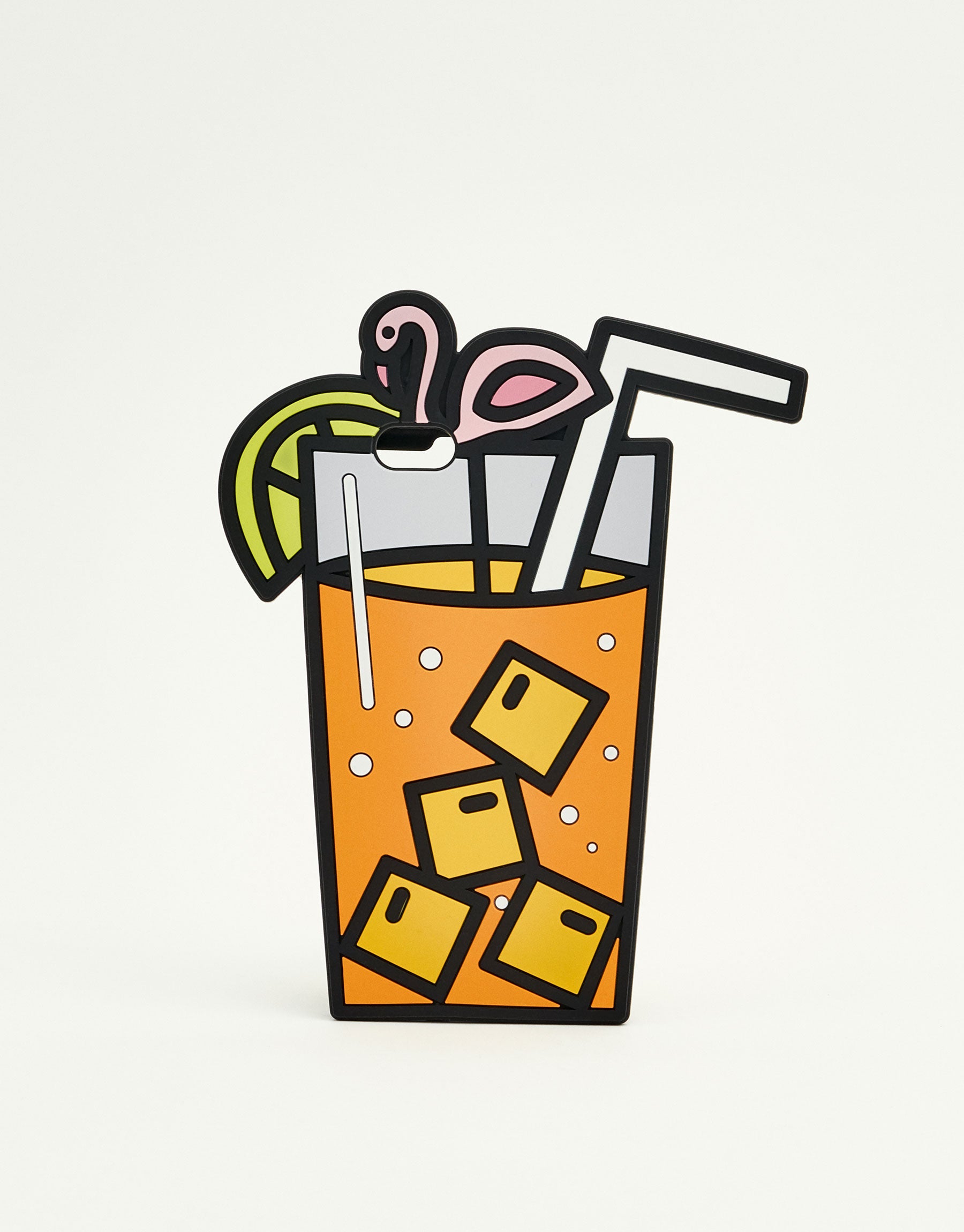 Funda de silicona en forma de coctail con flamenco de Pull and Bear: 7,99 euros.