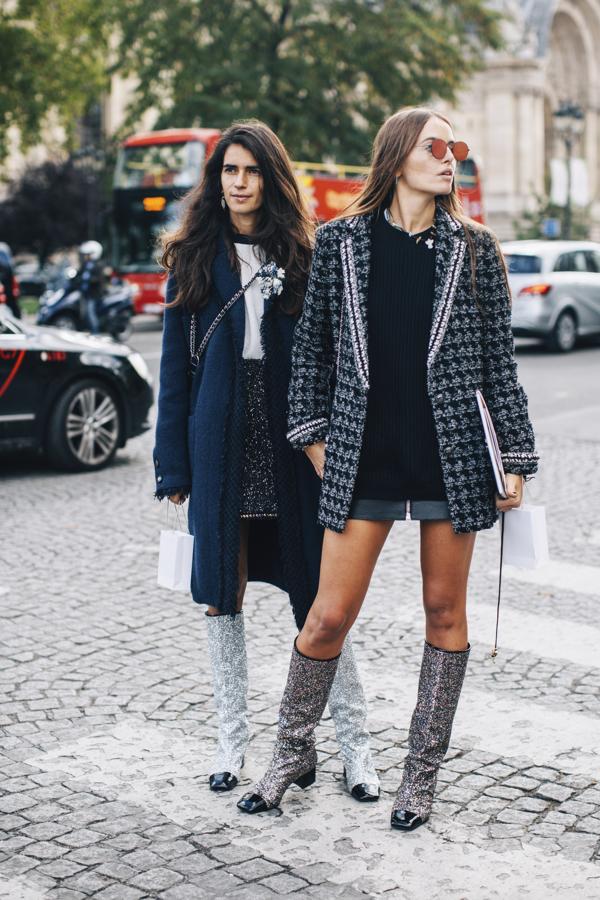 Con purpirina o sin ella, las botas bicolor son uno de los hits de la temporada. Aunque las originales son de Chanel, a las tiendas low cost también han llegado modelos similares