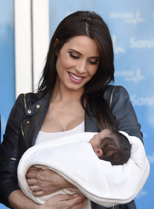 Pilar Rubio durante la presentación ante los medios de Marcos Ramos Rubio