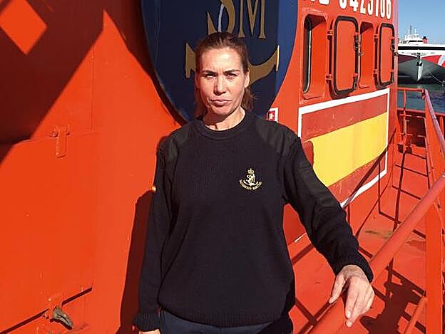 Marinera de salvamento marítimo.