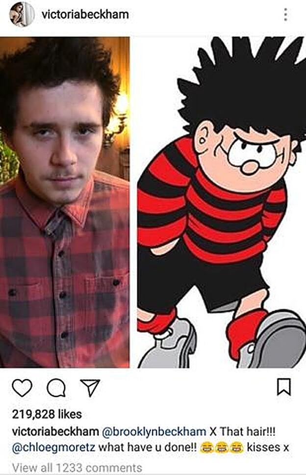 Collage que publicaba Victoria Beckham