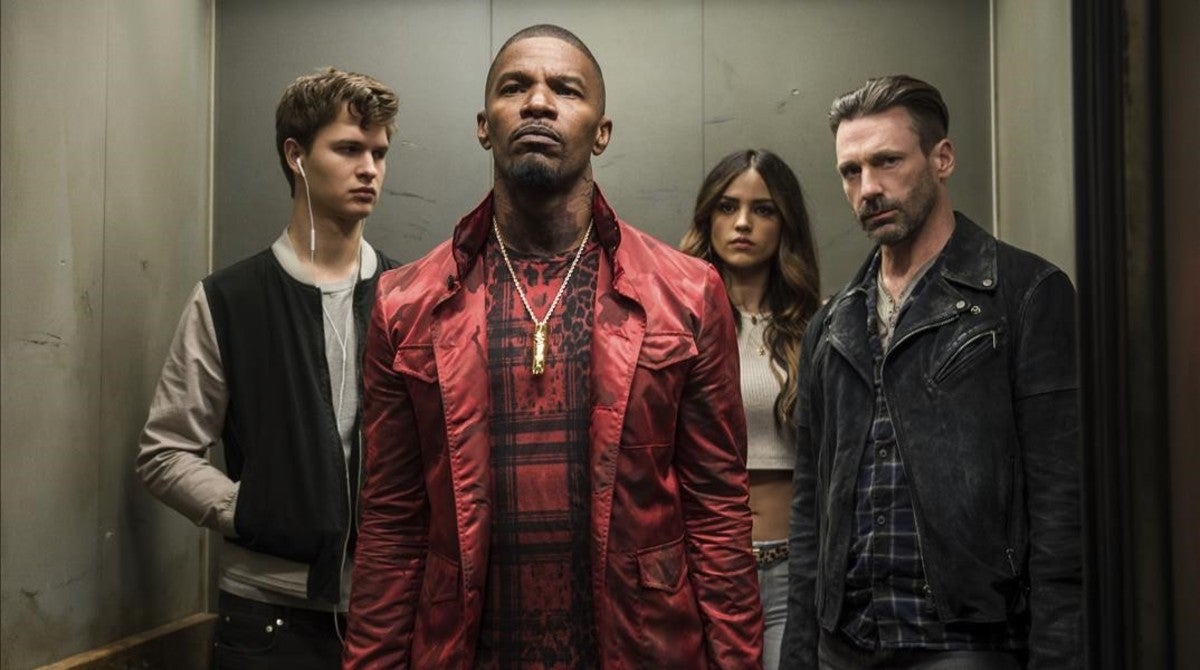 Dirigida por Edgar Wright, 'BabbyDriver' es acción en estado puro y cuenta con un reparto de 10 con actores de la talla de Jamie Foxx, Lily James o Ansel Elgort.