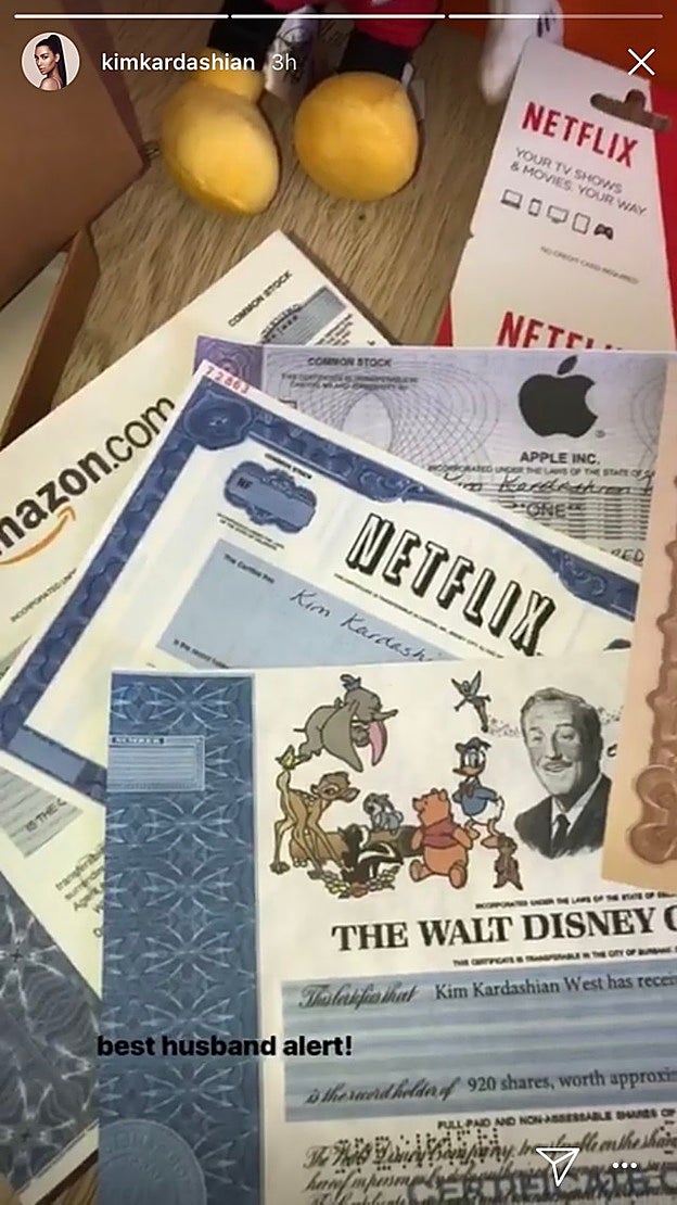 Las acciones que le ha regalado Kanye West a su mujer Kim Kardashian.