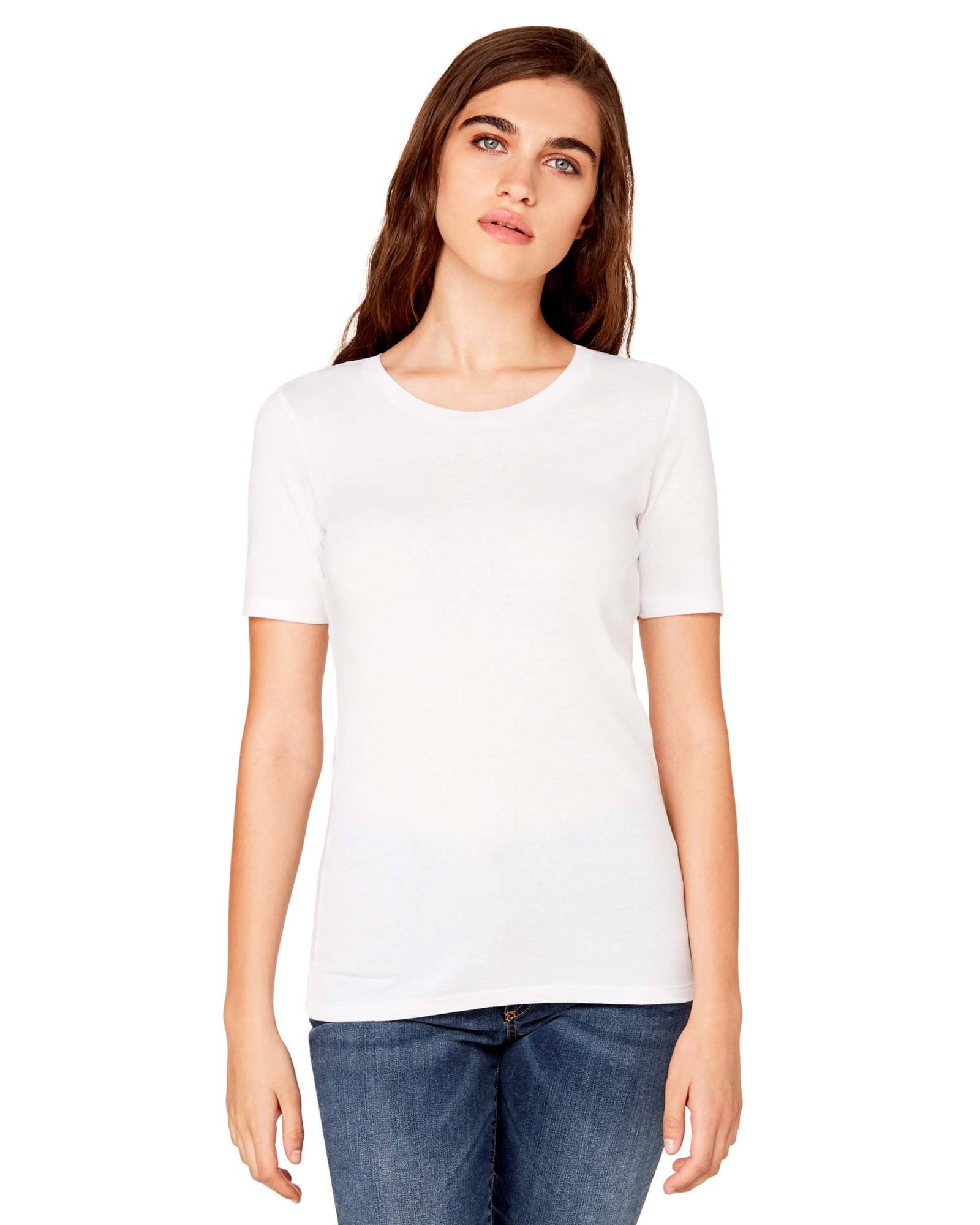 Camiseta de manga corta de blanca de Benetton. Precio: 9,95 euros.