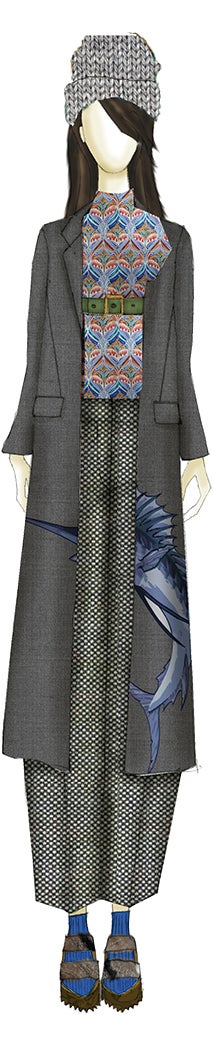 “He combinado esa atmósfera de Cuba y el Caribe con las flores del liberty style. Las uniones de diferentes culturas y símbolos definen mi trabajo”, dice la diseñadora. www.marinarinaldi.com.