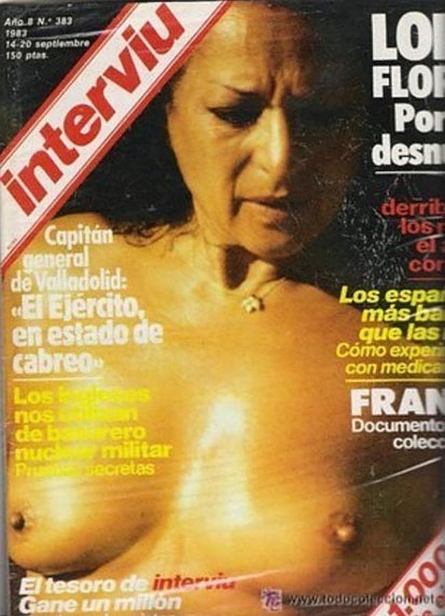 La artista aceptó posar para la revista debido a su deuda millonaria con Hacienda.