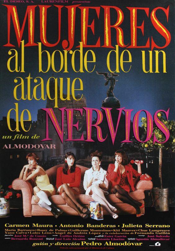 'Mujeres al borde de un ataque de nervios' de Pedro Almodóvar, fue ganadora del Premio Goya a la mejor película en 1989.