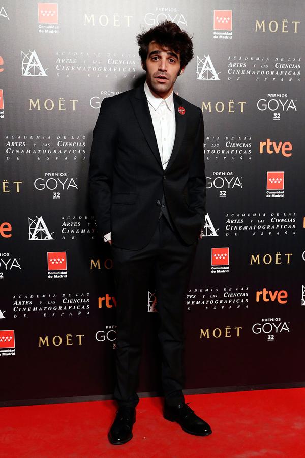 David Verdaguer en la gala de los nominados a los Premios Goya 2018. Es candidato a mejor actor de reparto por su papel en 'Verao 1993'.