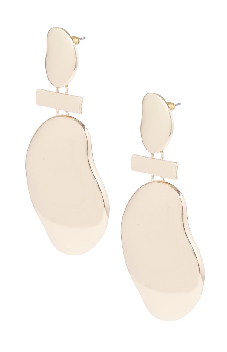 Pendientes dorados de Primark. Precio: 3 euros.