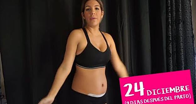 Tamara Gorro compartía con sus seguidores el aspecto de su tripita 9 días después del parto.