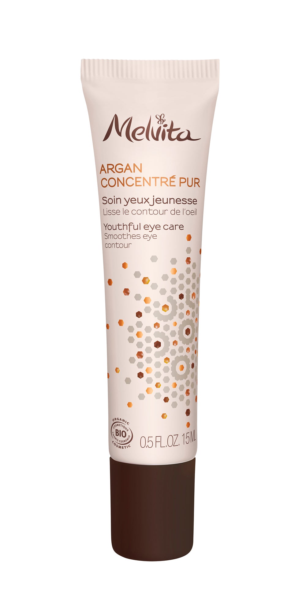 Contorno de Ojos de Juventud Argán Concentré Pur de Melvita. Efecto alisado inmediato, contribuye a suavizar las arrugas finas y reafirmar. (27€)