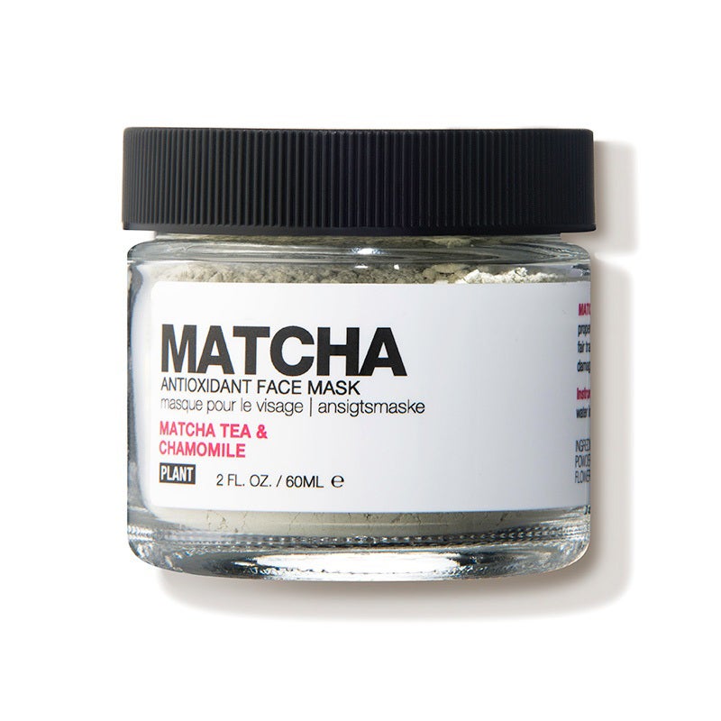 Matcha. Organic Antioxidant Face Mask de Plant Apothecary. Máscara en polvo purificante de té Matcha. (www.plantapothecary.com)