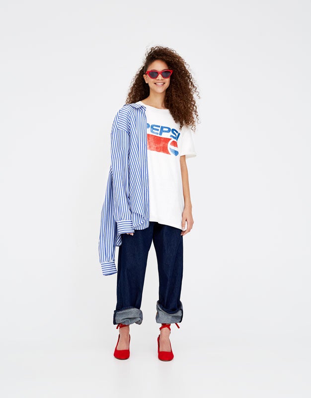 Camiseta de Pepsi de Pull & Bear. Precio: 22,99 euros.