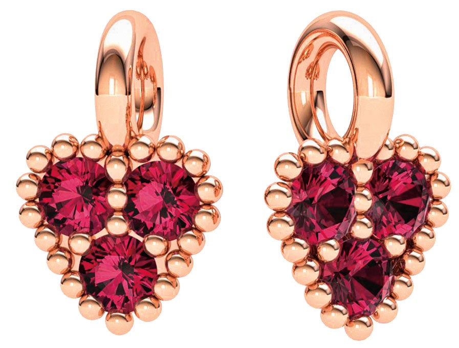 Con motivo de San Valentín, esta diseñadora que dejó la abogacía por su pasión por la joyería, ha creado una colección cápsula para amantes de la vida y de la belleza, con el corazón como elemento unificador en piezas de oro de 18 kilates, con rubíes, diamantes y zafiros.