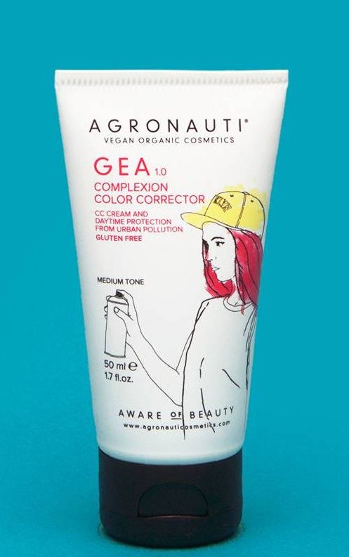 Gea CC Cream de Agronauti Vegan Cosmetics. CC Cream: unifica el tono de la piel, aporta color, hidrata, es antiedad y protege de la contaminación. (22,40 €, sensiblebio.com)