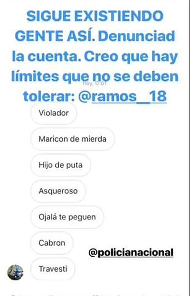 Así denunció Víctor Palmero el acoso que sufre.