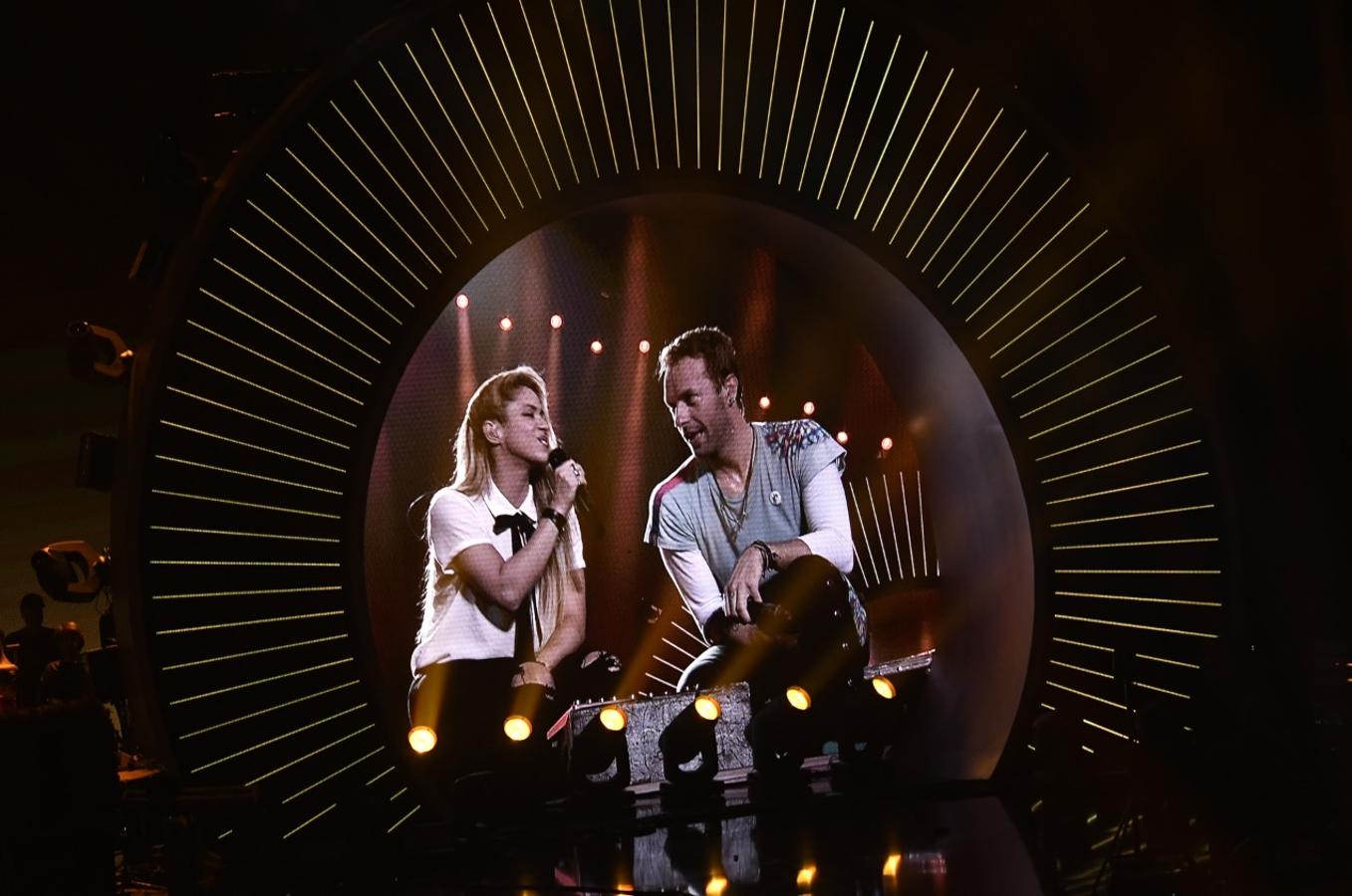 Shakira daba algunos conciertos como el del Global Citizen Festival en la víspera de la cumbre del G-20 en Hamburgo junto al cantante de 'Coldplay', Chris Martin.