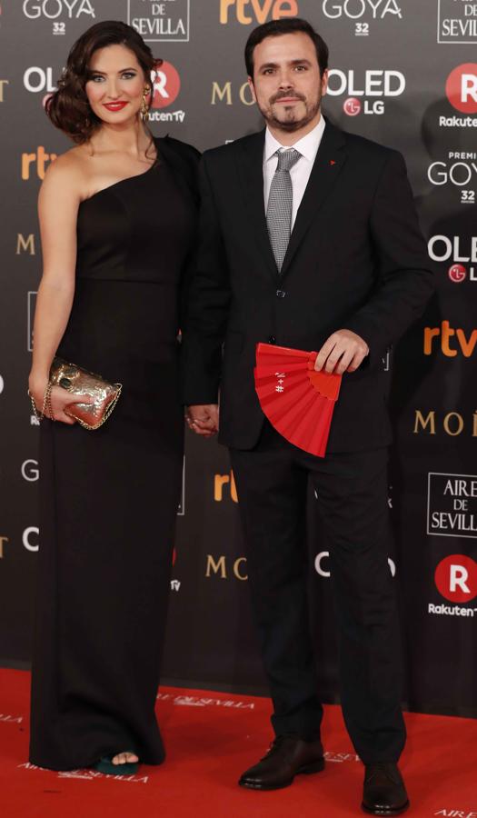 Alberto Garzón junto a su mujer, Anna Ruiz.